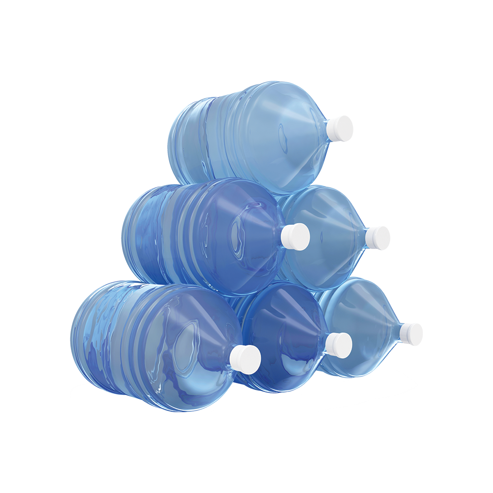 Small bottles of mineral water